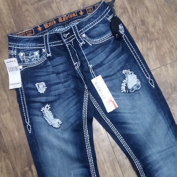 Rock Revival Women's 26 Easy Boot Vivian Embellished Rhinestones NWT (158 USD) - Picture 2 of 11